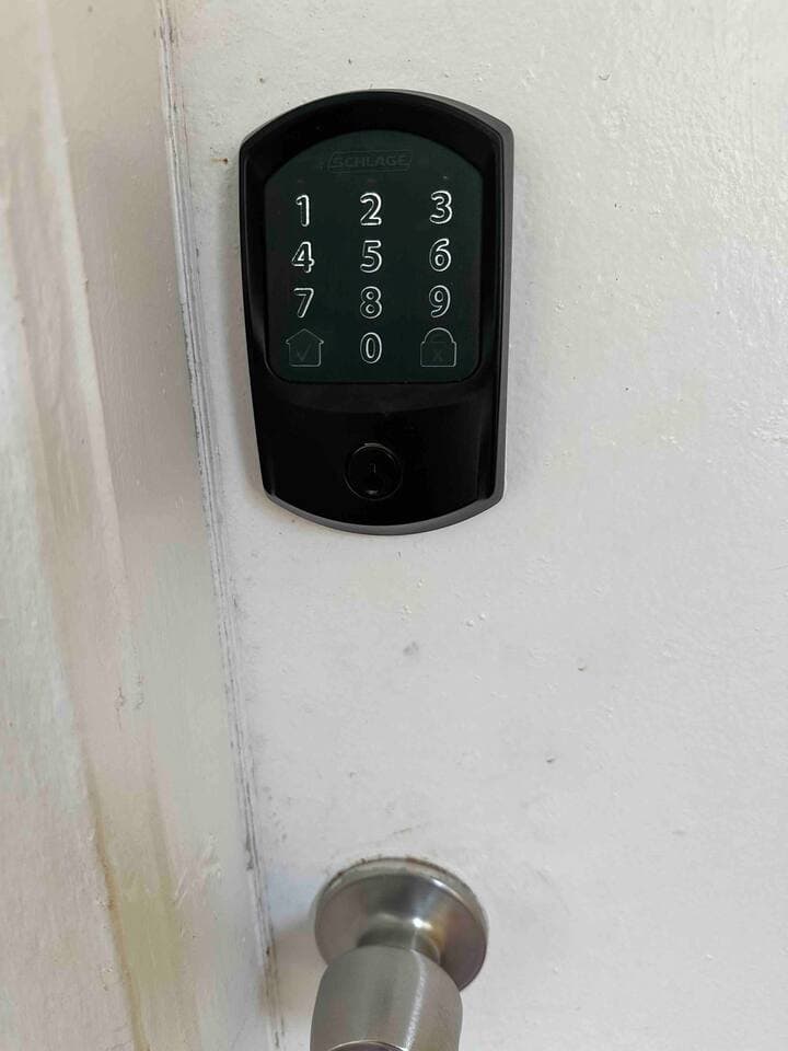 Enter you unique lock code to enter the unit.